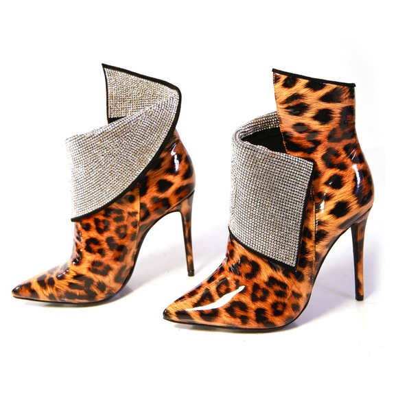 Bling Leopard Booties - Picture 2 of 2